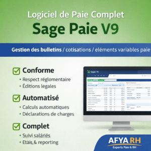 LOGICIEL DE GESTION DE PAIE- SAGE PAIE V9